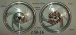 Диск передний 16"X 2,5 дисковый тормоз WL09